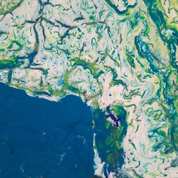 12"x12" Handmade paint pour - Picture 3 of 8